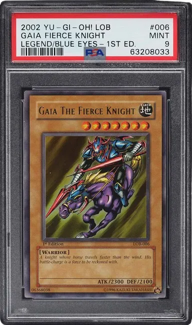 2002 Yu-Gi-Oh! Legend Of Blue-Eyes 1st Ed Gaia The Fierce Knight